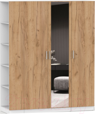 Шкаф Интермебель Марсель-25 / МР 01-25 (дуб крафт золотой) - фото