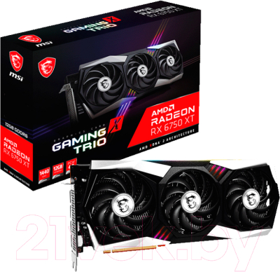 Видеокарта MSI Radeon RX 6750 XT Gaming X Trio 12G