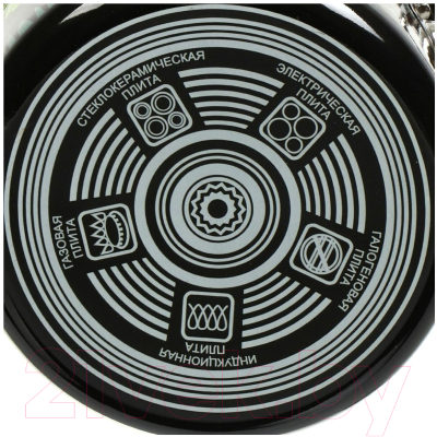 Набор кастрюль КМЗ Тропическая ночь-5-1 Элит (3шт, черный)