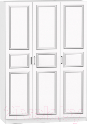 Шкаф Интермебель Марсель-3 / МР 01-03-B3 (белый софт) - фото