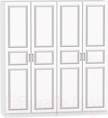 Шкаф Интермебель Марсель-5 / МР 01-05-B3 (белый софт) - фото