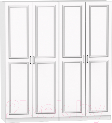 Шкаф Интермебель Марсель-7 / МР 01-07-B2 (белый софт) - фото