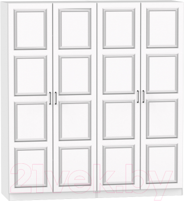 Шкаф Интермебель Марсель-7 / МР 01-07-B4 (белый софт) - фото