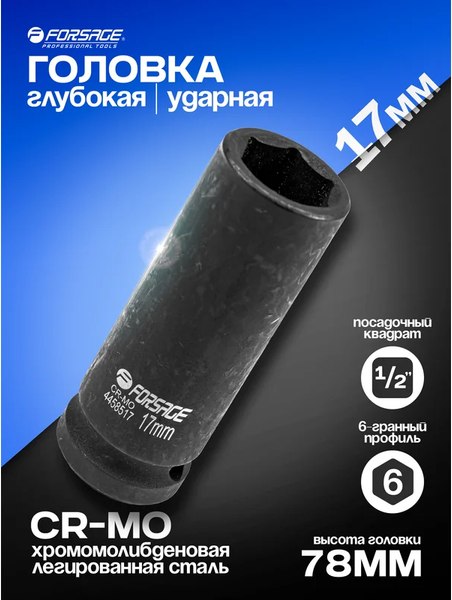 Головка слесарная Forsage F-4458517