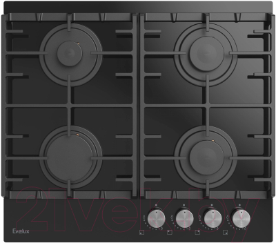 Газовая варочная панель Evelux HEG 600 BG - фото