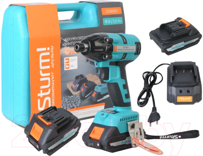 Аккумуляторный шуруповерт Sturm! CD300H - фото