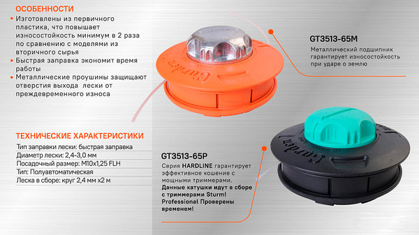 Головка триммерная Sturm! GT3513-65P