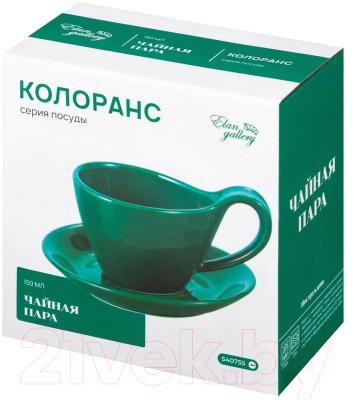 Чашка с блюдцем Elan Gallery Колоранс / 540755