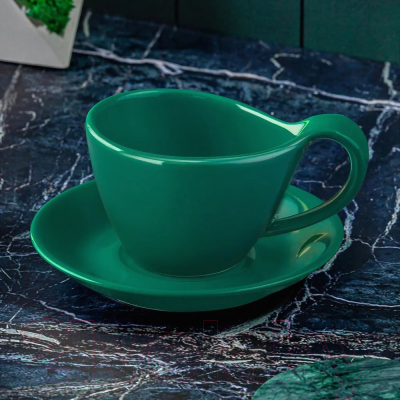 Чашка с блюдцем Elan Gallery Колоранс / 540755