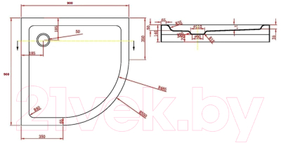 Душевой поддон Aquabath ABQ90