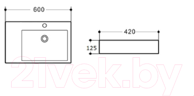 Умывальник Aquaceramika Vega AC5031R