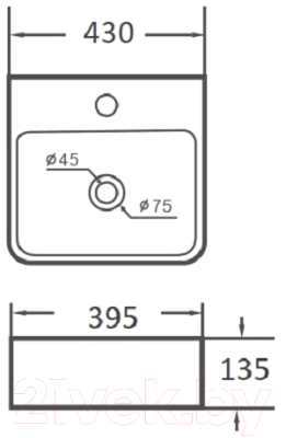 Умывальник Aquaceramika Wave AC525D