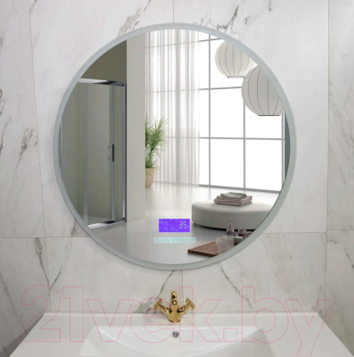 Зеркало Пекам Ring 80x80 / ring-8x80M (с подсветкой, с многофункциональной панелью)