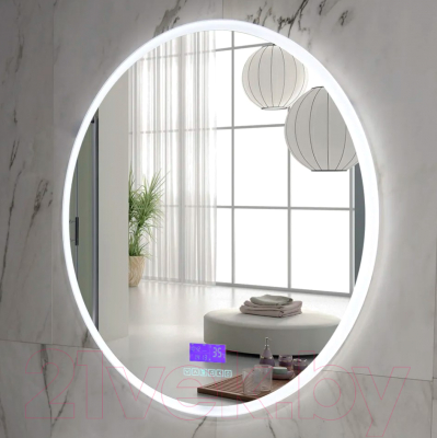 Зеркало Пекам Ring 80x80 / ring-8x80M (с подсветкой, с многофункциональной панелью)