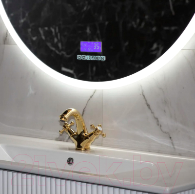 Зеркало Пекам Ring 80x80 / ring-8x80M (с подсветкой, с многофункциональной панелью)