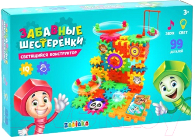Конструктор Zabiaka Забавные шестеренки / 3685391 - фото