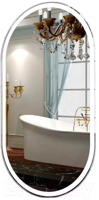 Зеркало Пекам Iva 1 45x90 / Iva1-45x90B (с подсветкой и бесконтактным сенсором) - фото