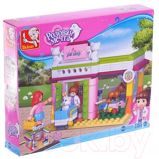 Конструктор Sluban Розовая Мечта: зоомагазин / 2687135 - фото