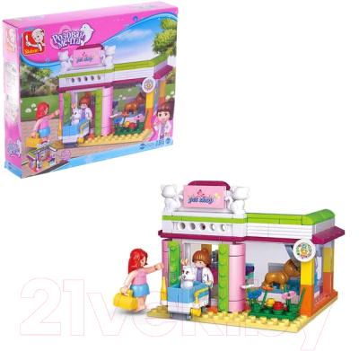 Конструктор Sluban Розовая Мечта: зоомагазин / 2687135