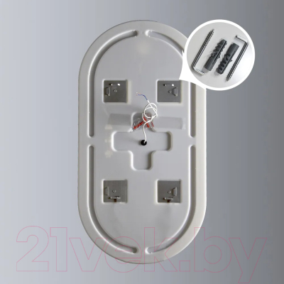 Зеркало Пекам Iva 45x90 / Iva-45x90s (с подсветкой, с сенсором на прикосновение)