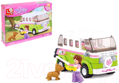 Конструктор Sluban Розовая мечта: минивэн для путешествий / 1277360