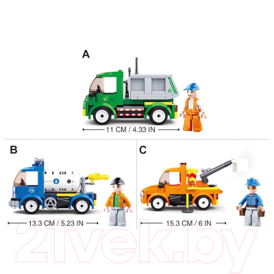 Конструктор Sluban Город. Машина электросетей / 5146973