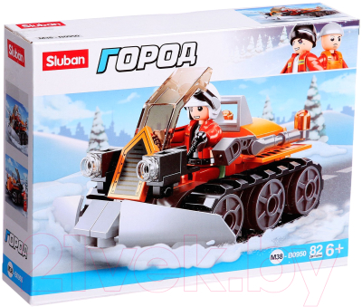 Конструктор Sluban Город. Снегоуборщик / 9019822 - фото