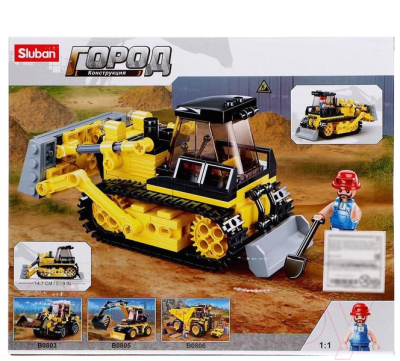 Конструктор Sluban Город. Бульдозер / 5146997 - фото