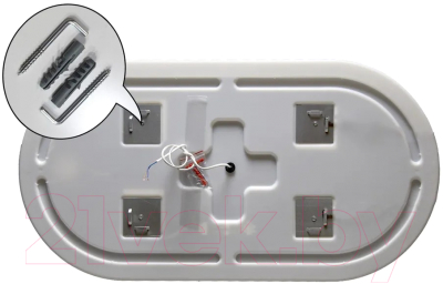 Зеркало Пекам Iva 1 52.5x102.5 / Iva1-52.5x102.5s (с подсветкой, с сенсором на прикосновение)