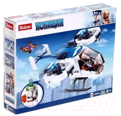 Конструктор Sluban Полиция Вертолет / 6958187 - фото