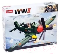 Конструктор Sluban Армия. Боевой самолет / 4192623 - фото