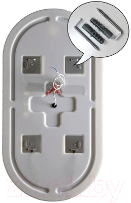 Зеркало Пекам Iva 1 52.5x102.5 / Iva1-52.5x102.5 (c подсветкой, с механической клавишей включения)