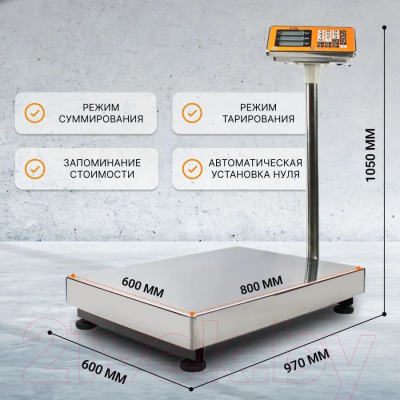 Весы платформенные Shtapler PW 600 60x80 / 71057100