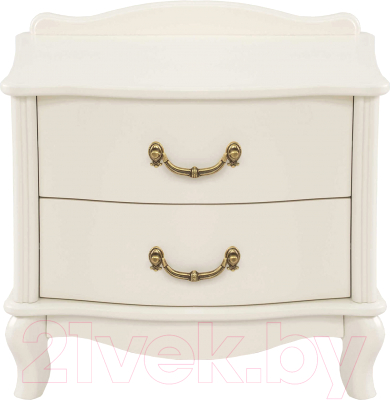 Прикроватная тумба Импэкс Джульетта 2 ящика (молочный дуб) - фото