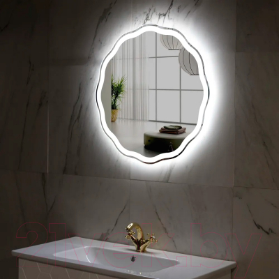 Зеркало Пекам Roma 70x70 / roma-70x70B (с подсветкой, с бесконтактным сенсором)