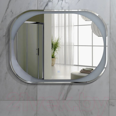 Зеркало Пекам Anna 80x60 / anna-80x60B (с подсветкой, с бесконтактным сенсором)