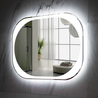 Зеркало Пекам Anna 80x60 / anna-80x60B (с подсветкой, с бесконтактным сенсором)