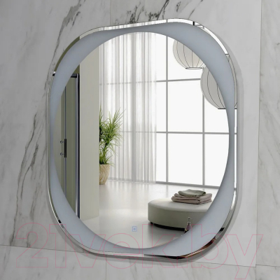 Зеркало Пекам Anna 80x80 / anna-80x80B (с подсветкой, с бесконтактным сенсором)
