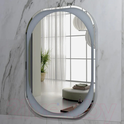 Зеркало Пекам Anna 60x80 / anna-60x80s (с подсветкой, с сенсором на прикосновение)