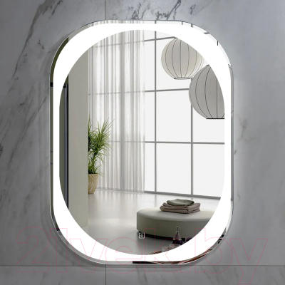 Зеркало Пекам Anna 60x80 / anna-60x80s (с подсветкой, с сенсором на прикосновение)