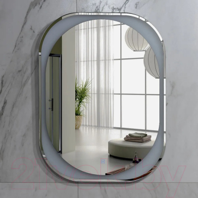 Зеркало Пекам Anna 60x80 / anna-60x80s (с подсветкой, с сенсором на прикосновение)