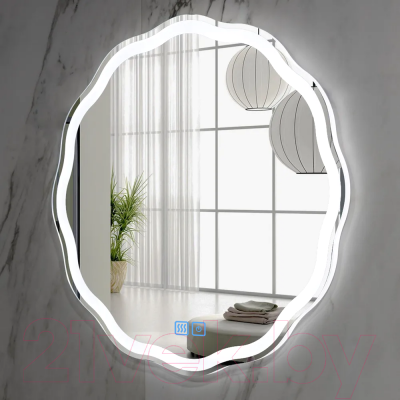 Зеркало Пекам Roma 70x70 / roma-70x70sp (с подсветкой, с сенсором на прикосновение, подогревом)