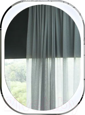 Зеркало Пекам Anna 60x80 / anna-60x80spcl (подсветка, двойной сенсор на прикосновение, подогрев, часы) - фото