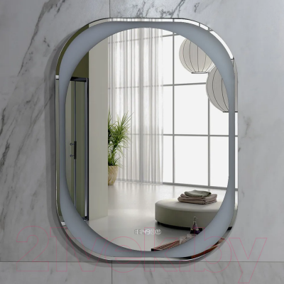 Зеркало Пекам Anna 60x80 / anna-60x80spcl (подсветка, двойной сенсор на прикосновение, подогрев, часы)