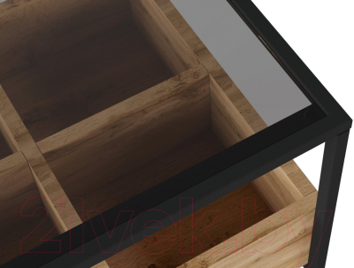 Прикроватная тумба Калифорния мебель Кассо (дуб вотан)