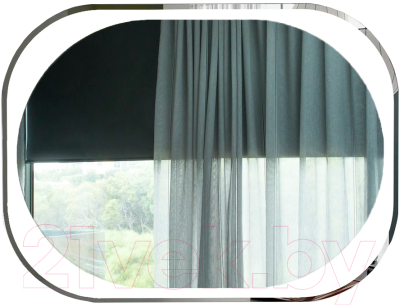 Зеркало Пекам Anna 80x60 / anna-80x60scl (с подсветкой, с сенсором на прикосновение, часами) - фото