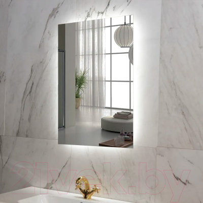 Зеркало Пекам Greta Fly 80x140 / GretaFly-80x140 (с подсветкой, с механической клавишей)