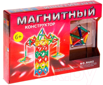 Конструктор магнитный Sima-Land Веселая карусель / 465805 - фото