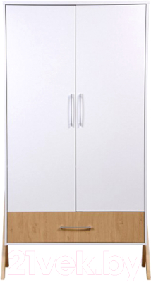 Шкаф Polini Kids Porto 3100 / 0002573.163 (белый/дуб каменный) - фото