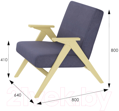 Кресло мягкое Мебелик Вест